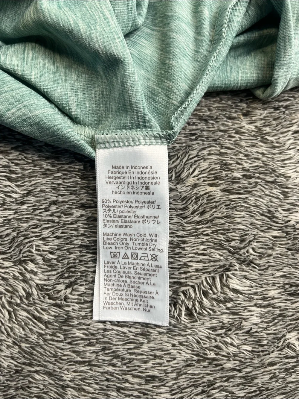 J.Crew Heathered Green Performance Hoodie XL